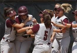 Softball Team Celebrating